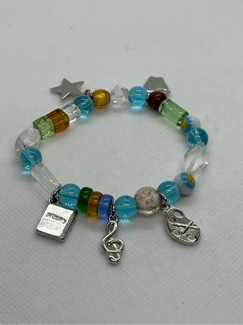CHARM BEADED BRACELET (SCHOOL THEME)